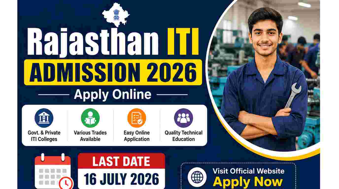 Rajasthan ITI Admission 2026 Apply Online 