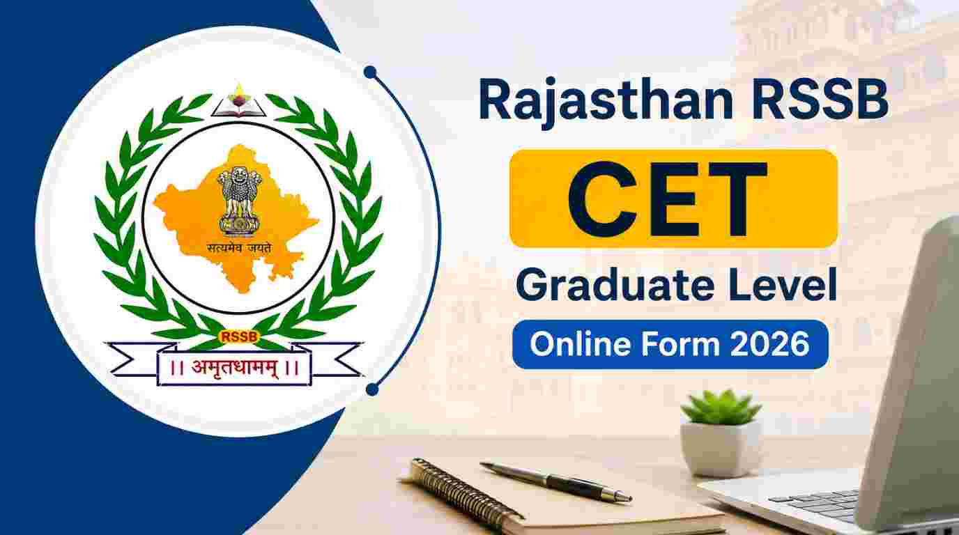 Rajasthan RSSB CET Graduate Level Examination 2026, Notification Out, Apply Online