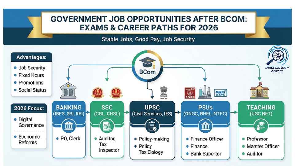 Government Job Opportunities After BCom: Exams and Career Paths for 2026