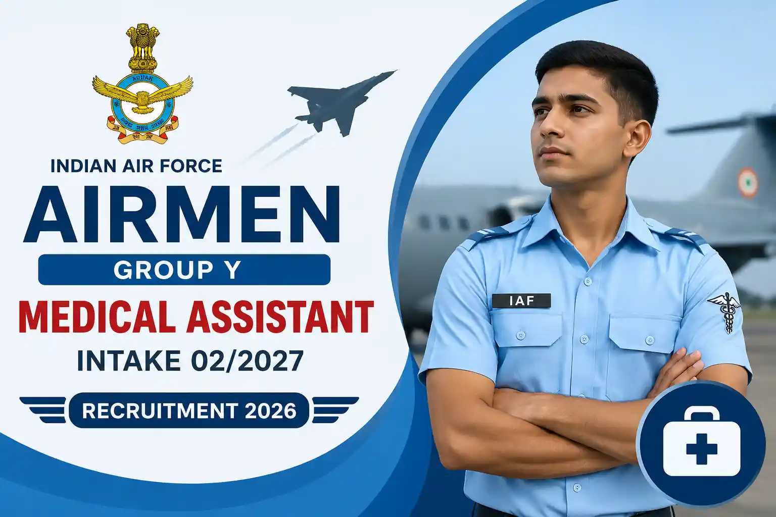 Indian Air Force Airmen Group Y Medical Assistant (Intake 02/2027) Recruitment 2026, Apply Online