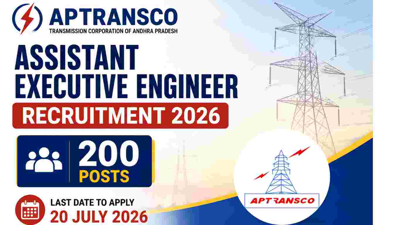 APTRANSCO Assistant Executive Engineer Recruitment 2026 Notification Out for 200 Vacancies, Apply Online