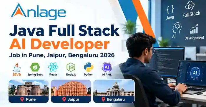 Java Full Stack AI Developer Jobs 2026 – Pune, Jaipur, Bengaluru