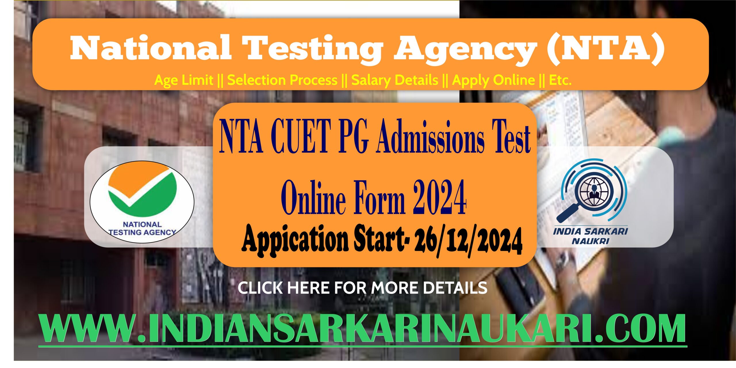 NTA CUET PG Admissions Test 2024 Exam Date  Age Limit  Eligibility  University List