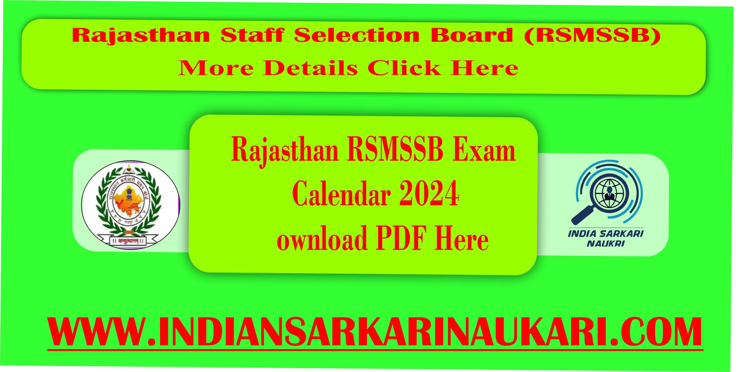 RSSB Recruitment Exam Revised Calendar 2025-26 Released