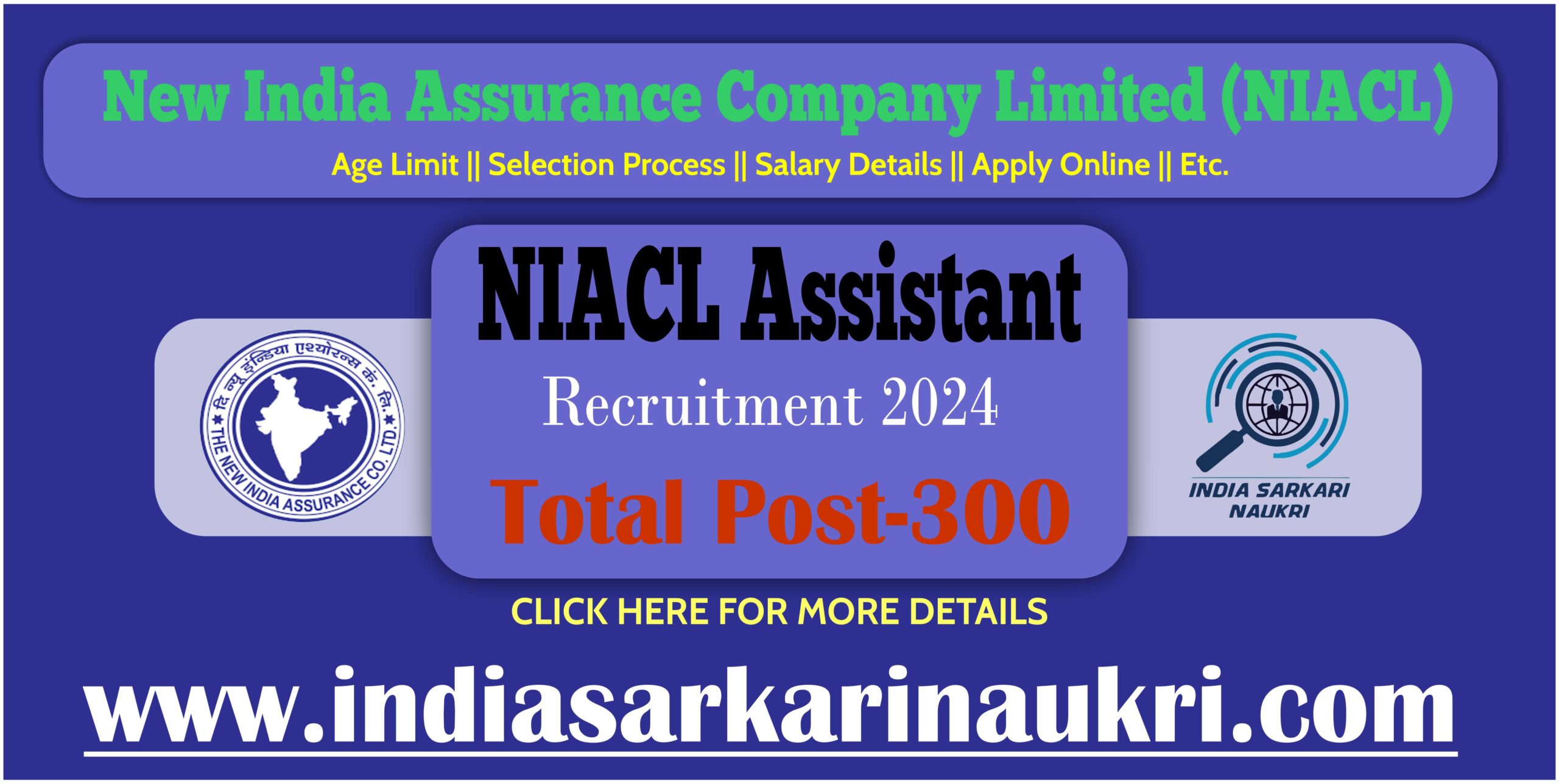 NIACL Assistant Recruitment 2024 Final Result Released for 300 Post