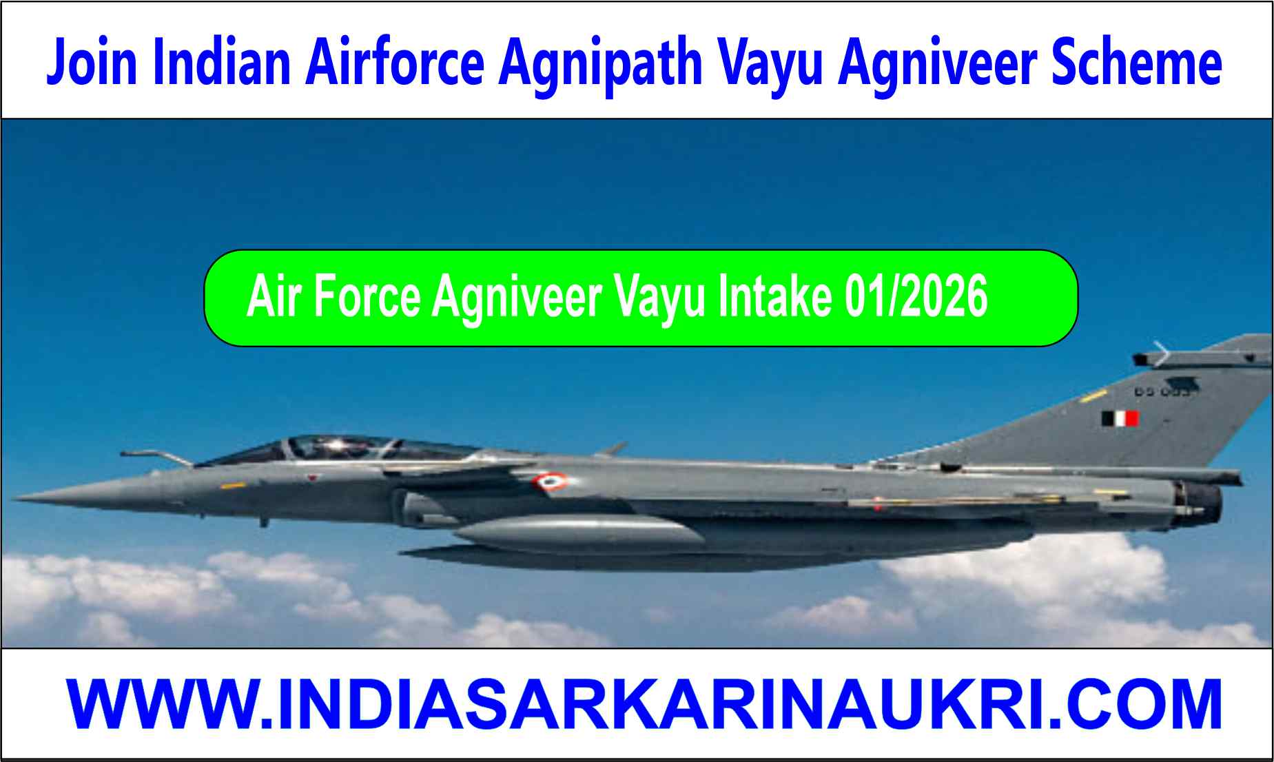  Air Force Agniveer Vayu Intake 01/2026 Batch Recruitment 2025 Phase I Result Declared 